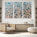 Clear Water Wall Art Canvas Print – Framed Sunlit Ocean