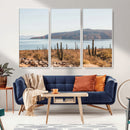 Desert Lake Wall Art – Framed Cactus Mountain Canvas by MyGreatCanvas | Canvas Wall Art Prints | Photo Prints & Wall Decor