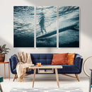 Underwater Surf Wall Art – Framed Ocean Wave Canvas Artwork, by MyGreatCanvas | Canvas Wall Art Prints | Photo Prints & Wall Decor