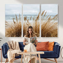 Beach Grass Wall Art Canvas Print – Framed Coastal Dunes Art by MyGreatCanvas | Canvas Wall Art Prints | Photo Prints & Wall Decor