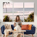 Ocean Surfer Wall Art Canvas Print – Framed Coastal Surf Art by MyGreatCanvas | Canvas Wall Art Prints | Photo Prints & Wall Decor