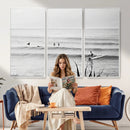 Surfer Silhouette Wall Art Canvas Print – Framed Calm Ocean by MyGreatCanvas | Canvas Wall Art Prints | Photo Prints & Wall Decor
