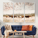 Longhorn Cattle Wall Art Canvas Print – Framed Texas Ranch