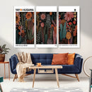 Modern Japanese Wall Art Canvas Print – Framed Abstract