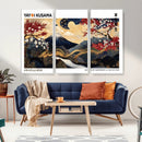 Modern Mount Fuji Wall Art Canvas Print – Framed Abstract