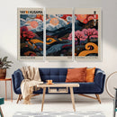 Modern Japanese Wall Art Canvas Print – Framed Contemporary