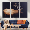 Rustic Elk Wall Art Canvas Print – Framed Moody Wildlife Art by MyGreatCanvas | Canvas Wall Art Prints | Photo Prints & Wall Decor