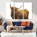 Highland Cow Wall Art Canvas Print – Framed Farmhouse Rustic by MyGreatCanvas | Canvas Wall Art Prints | Photo Prints & Wall Decor
