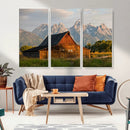 Rustic Barn Wall Art Canvas Print – Framed Grand Teton Park by MyGreatCanvas | Canvas Wall Art Prints | Photo Prints & Wall Decor