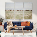 Bison Herd Wall Art Canvas Print – Framed Western Bison