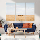 Bison Grassland Wall Art – Framed Minimal Nature Canvas by MyGreatCanvas | Canvas Wall Art Prints | Photo Prints & Wall Decor