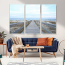 Beach Boardwalk Wall Art Canvas Print – Framed Coastal