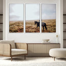 Cowboy Wall Art Canvas Print – Framed Western Rustic Ranch