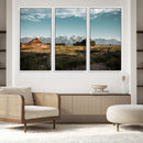 Rustic Farmhouse Wall Art Canvas Print – Teton Range Mormon