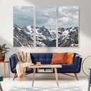 Snowy Peaks Wall Art Canvas Print – Alpine Wilderness