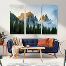 Wilderness Wall Art Canvas Print – Misty Forest Nature