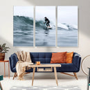 Surfer on Wave Wall Art Canvas Print – Framed Ocean by MyGreatCanvas | Canvas Wall Art Prints | Photo Prints & Wall Decor