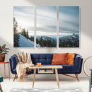 Snowy Mountains Wall Art Canvas Print – Framed Alpine by MyGreatCanvas | Canvas Wall Art Prints | Photo Prints & Wall Decor