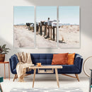 Desert Mailboxes Canvas Print – Framed Minimal Western by MyGreatCanvas | Canvas Wall Art Prints | Photo Prints & Wall Decor