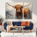 Scottish Highland Wall Art Canvas Print, Framed Longhorn Art by MyGreatCanvas | Canvas Wall Art Prints | Photo Prints & Wall Decor