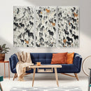 Wild Horse Stampede Wall Art Canvas Print – Monochrome by MyGreatCanvas | Canvas Wall Art Prints | Photo Prints & Wall Decor