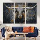 Rustic Bull Wall Art Canvas Print, Longhorn Wall Decor for by MyGreatCanvas | Canvas Wall Art Prints | Photo Prints & Wall Decor