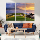 Pebble Beach Golf Wall Art Canvas Print – Iconic Coastal by MyGreatCanvas | Canvas Wall Art Prints | Photo Prints & Wall Decor