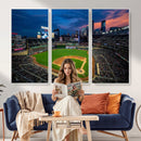 Target Field Wall Art Canvas Print – Baseball Stadium Scene,
