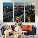 Chicago Bears Soldiers Field Wall Art Canvas Print – Framed