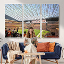 Cleveland Browns Stadium Wall Art Canvas Print – Framed NFL