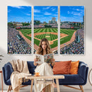 Wrigley Field Baseball Stadium Canvas Wall Art – Packed