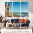 Scenic Beach Wall Art Canvas Print – Tall Palm Trees, Sandy by MyGreatCanvas | Canvas Wall Art Prints | Photo Prints & Wall Decor