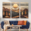 Wood Mountain Wall Art Canvas Print – Layered Forest and by MyGreatCanvas | Canvas Wall Art Prints | Photo Prints & Wall Decor