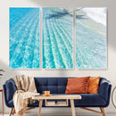 Crystal Clear Ocean Water Sunlit Reflections Palm Shadow Sandy Beach Tropical Wall Art for Home, Office Decor by MyGreatCanvas | Canvas Wall Art Prints | Photo Prints & Wall Decor