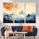 Warm Clouds Abstract Mountain Wall Art, Modern Landscape by MyGreatCanvas | Canvas Wall Art Prints | Photo Prints & Wall Decor