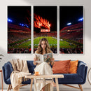 Jordan-Hare Football Stadium Wall Art Canvas Print, Football