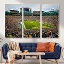 Green Bay Packers Lambeau Field Stadium Wall Art Canvas by MyGreatCanvas | Canvas Wall Art Prints | Photo Prints & Wall Decor