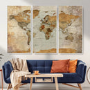 World Map Canvas Print – Detailed Map of the World Wall Art by MyGreatCanvas | Canvas Wall Art Prints | Photo Prints & Wall Decor