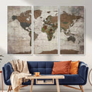 World Map Canvas Print – Framed Detailed Map of the World by MyGreatCanvas | Canvas Wall Art Prints | Photo Prints & Wall Decor