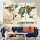 World Map Canvas Print – Framed Detailed Map of the World by MyGreatCanvas | Canvas Wall Art Prints | Photo Prints & Wall Decor