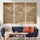 World Map Canvas Print – Framed Travel Map Wall Art for by MyGreatCanvas | Canvas Wall Art Prints | Photo Prints & Wall Decor