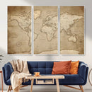 Colorful Watercolor World Map Canvas Wall Art – Framed by MyGreatCanvas | Canvas Wall Art Prints | Photo Prints & Wall Decor