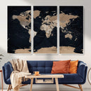Grunge Wall Art World Map Canvas Print by MyGreatCanvas | Canvas Wall Art Prints | Photo Prints & Wall Decor