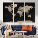 World Map Wall Art Print – Detailed Map of the World Wall by MyGreatCanvas | Canvas Wall Art Prints | Photo Prints & Wall Decor