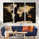 Extra Large World Map Canvas Print – Detailed Map Classic by MyGreatCanvas | Canvas Wall Art Prints | Photo Prints & Wall Decor