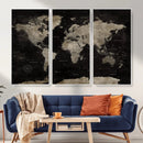 Detailed World Map Wall Art Print - Large Framed World Map