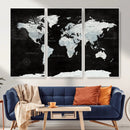 World Map Canvas Print – Framed Push Pin Wall Art, Color by MyGreatCanvas | Canvas Wall Art Prints | Photo Prints & Wall Decor