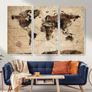 World Map Wall Art Canvas Print by MyGreatCanvas | Canvas Wall Art Prints | Photo Prints & Wall Decor