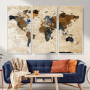 World Map Canvas Print – Framed Travel Map Wall Art for by MyGreatCanvas | Canvas Wall Art Prints | Photo Prints & Wall Decor