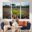 Green Bay Packers Stadium Wall Art Canvas Print, Lambeau